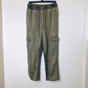 Monrow cargo pants women xs green designer